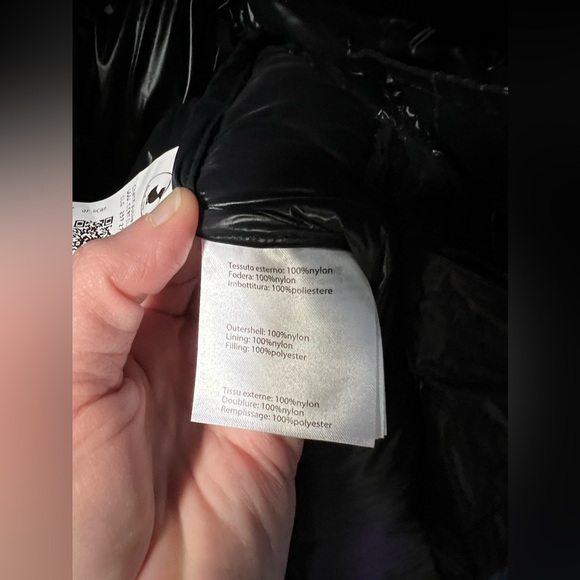 New Save The Duck Girls' Millie Quilted Jacket in Black Size 16 - Picture 9 of 10